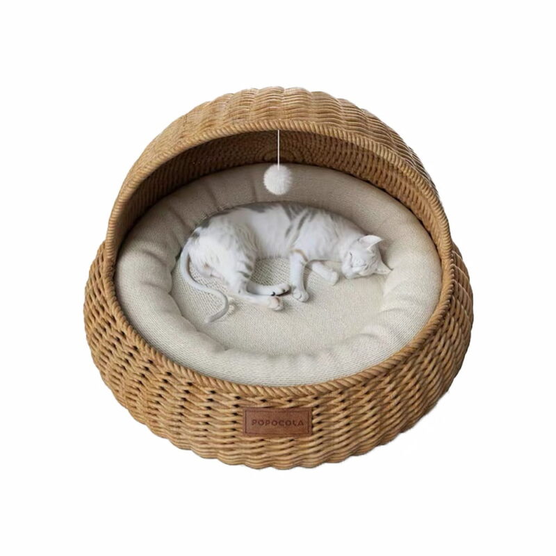 Rattan cat basket bed - Image 2
