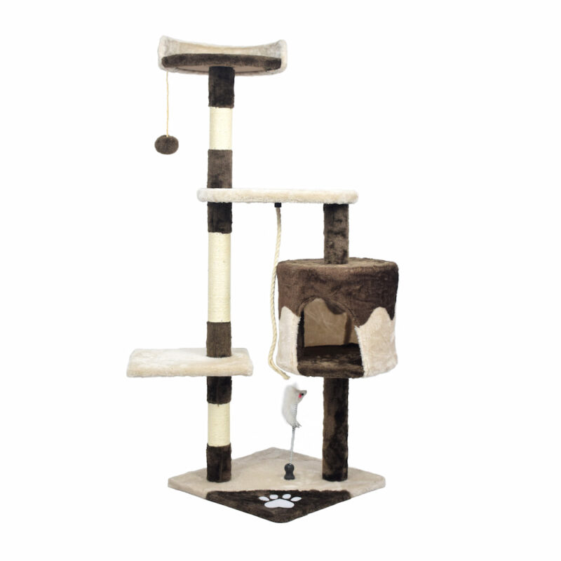 Simple large cat tree with cat hose