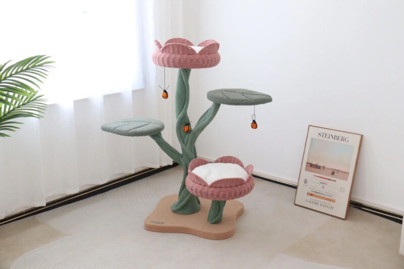 Tulip Design Cute Cat Climbing Frame Cat Nest Pet Supplies Cat Dwarf Cat Claw Grinder Cat Scratcher - Image 7