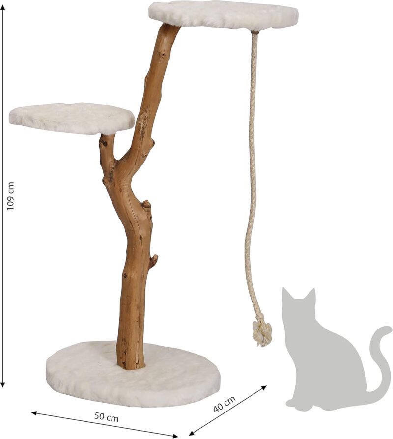 Factory Wholesale Indoor Playing Solid Wood Pet Furniture Cat Tree Wooden Cat Climb Shelf - Image 2