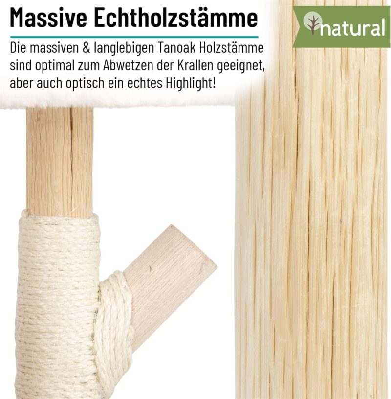 Durable cat tree and scratching post, cat house, solid wood cat house - Image 4