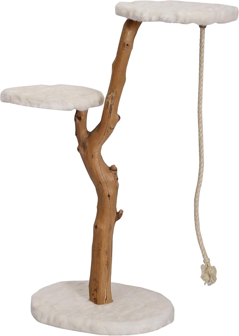 Factory Wholesale Indoor Playing Solid Wood Pet Furniture Cat Tree Wooden Cat Climb Shelf