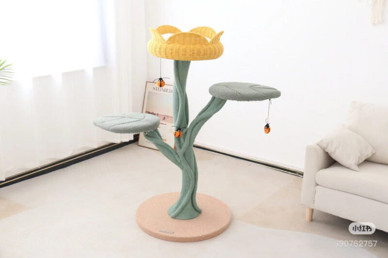 Tulip Design Cute Cat Climbing Frame Cat Nest Pet Supplies Cat Dwarf Cat Claw Grinder Cat Scratcher - Image 3