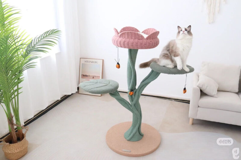 Tulip Design Cute Cat Climbing Frame Cat Nest Pet Supplies Cat Dwarf Cat Claw Grinder Cat Scratcher - Image 6