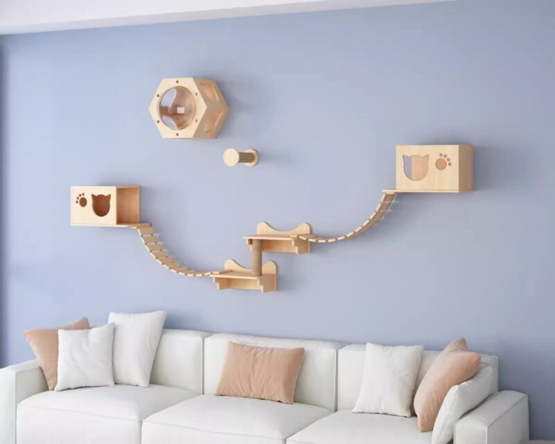Cat Wall Shelves for Cat Sleeping Playing Climbing - Image 2