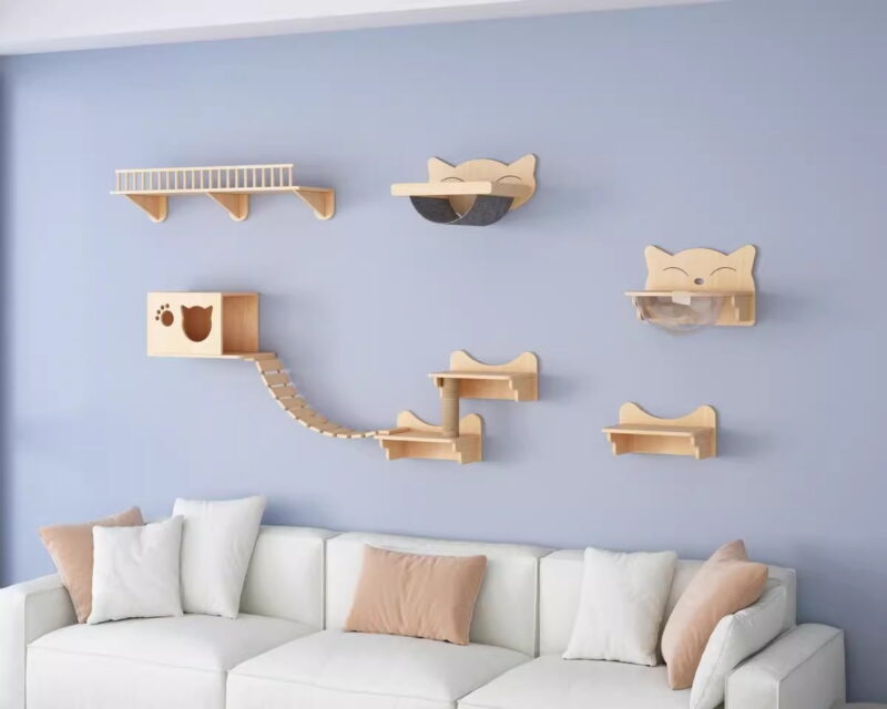 Cat Wall Shelves for Cat Sleeping Playing Climbing