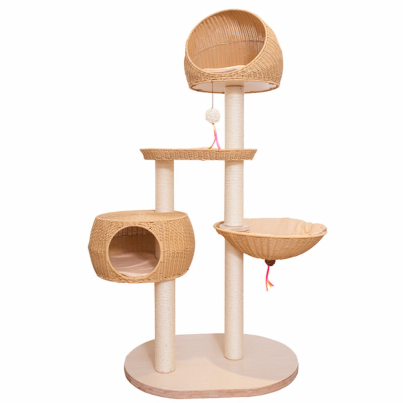 Cat tree with Scratching Posts, Perch, Dangling Balls