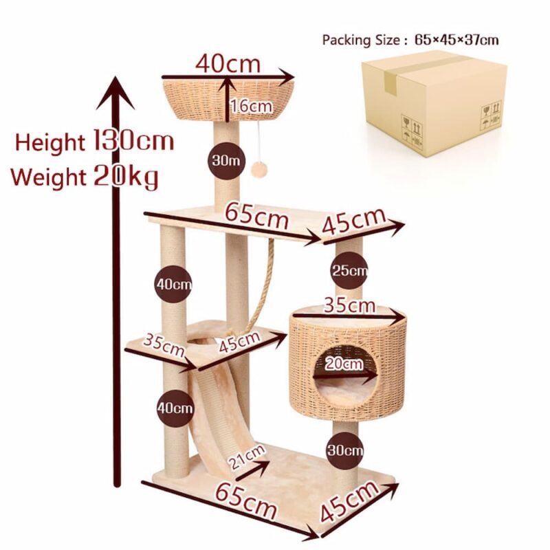 Large cat tree tower,cat tree scratching post - Image 5