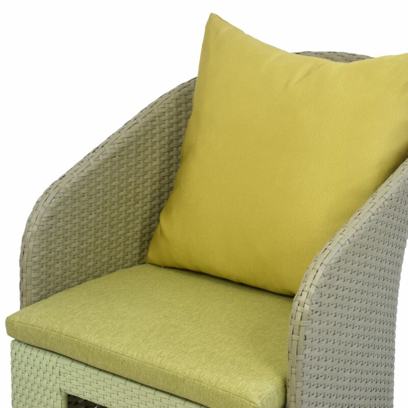 Dual-Purpose Rattan Lounge Chair with Pet Bed - Image 3
